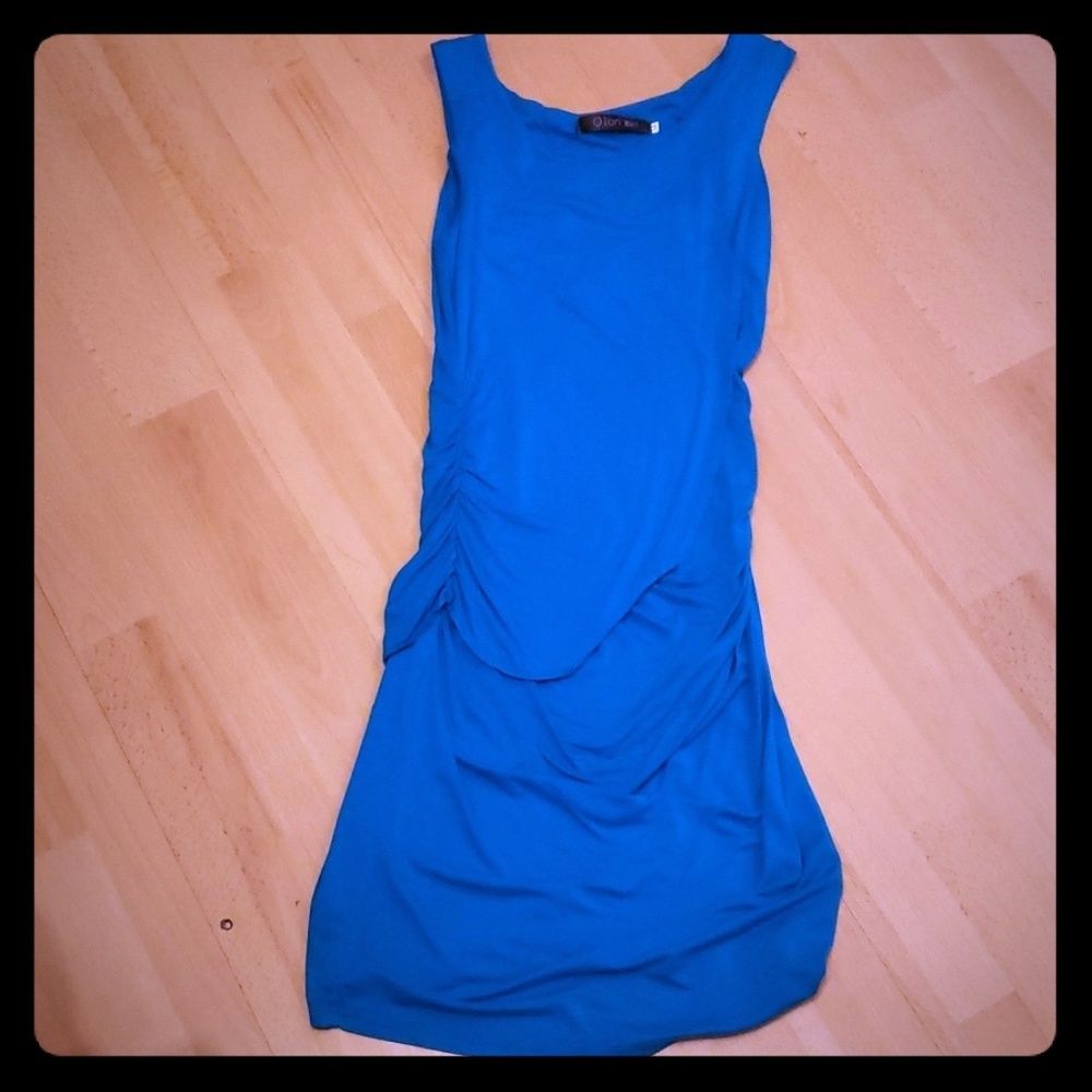 Qian mei blue dress